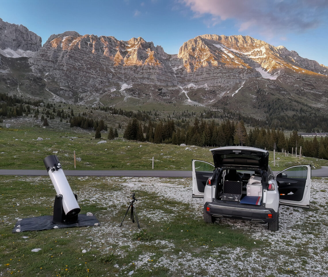 Notti astronomiche. Alpi Giulie, Italia.